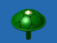 Turtle Shell Toy Top by vMonteeh