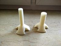 quick, threaded, self-centering, ball-bearing spool mount by BJoe