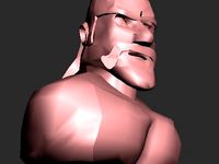 This is a burst model of a barbarian from the game "clash of clan". by 3DTHOG