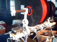 Spool holder RepRap Tricolor Mendel 3 by davidryman