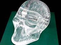 havy Crystal Skull - Acrylic Laser cut, WS2812 LED Illumination by Folker