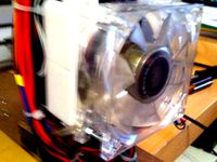 80mm fan mount for RAMPS 1.4 by Juergenlessner