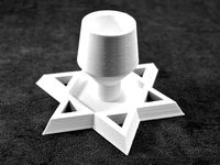 Customizable Shabbat Candle Holder by stevemedwin