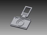Retro Camera Keychain by Bach_Tender_One