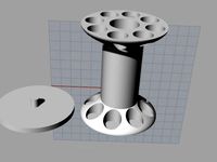 Porte stylos rotatif v2 by hibou57