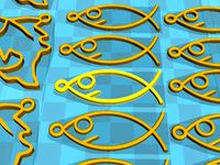 Portachiavi del Pesce per il 1° Aprile.... ( fish April fools day ) by Stebo