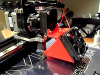 Makergear M2 Single V4 Extruder Fan Shroud by sthone