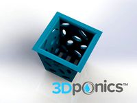Planter (Square) - 3Dponics Non-Circulating Hydroponics by 3dponics