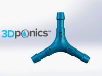 Y-Splitter V2 - 3Dponics Open-Source Gardening by 3dponics