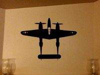 P-38 Wall Decal by Mdavisgtm