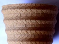 Wood basket plant pot by KFix