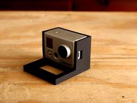 Robo 3D R1 Go Pro Mount (for still time lapses) by MarquisJohnson