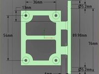 Drok 12A Stepdown regulator mount plate by pwillard