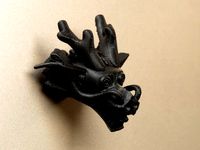 dragon head - fridge magnet by bs3