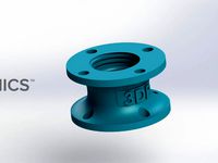 Bottle Connector (Small) - 3Dponics Open-Source Gardening by 3dponics