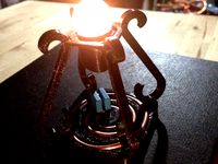 Mini Wirelessly Powered Tesla Desk Lamp by macakcat