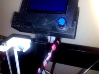 Mount for Full Graphic Smart LCD Controller to Prusa i3 Power Code by yomaker