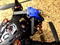 FrSky X8R receiver antenna holder with folding base by squartochi