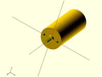 Geared Motor Model in STL and openscad by wingmaster