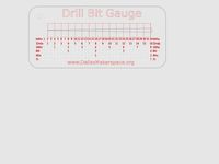 Drill Bit Sorting Gauge - Laser Cut by Hank-Cowdog