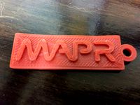 Keychain Using MapR Logo by margalus