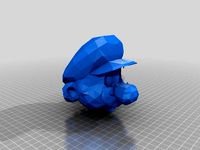 Low Poly Mario Head by yoshiman6464