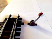 Turnout Lever for Garden Railway System by arockStone