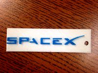 SpaceX Keychain  by FutureMartian97