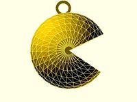 3d Pacman Keyring  by nealthorley