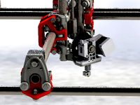 -old- Mostly Printed CNC -Add On- Hot End Mount by Allted