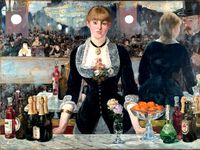 Edouard Manet - Il Bar delle Folies Bergère - 1882 by Polifactory
