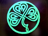 Celtic Clover Coaster by ijprest