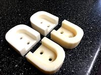 Shower curtian pole mounting brackets by mouserunner