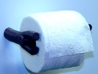 Stone Age Flintstone Bathroom Tissue Roll Holder by mb20music