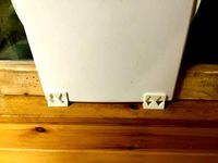 Windowsill holder for dog door and beam Mk2 by HunterGreen