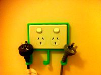 Power Point Cord & Socket Organiser (Australia, New Zealand, Fiji, Tonga, Solomon Islands, and Papua New Guinea sockets) by sjpiper145