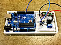 Basic Tray for Arduino + Adafruit 1/4 Perma-Proto Board by chetjohnston