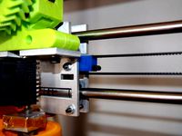 Prusa I3 X Belt Holder (for Al carriage) by mikeprusa