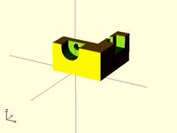 Endstop without the switch mounting holes for 2020 Aluminium extrusion by deltapenguin
