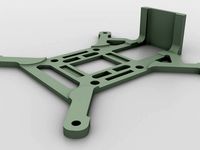Eye One Xtreme - custom battery tray incl. receiver/rx attachment back-plate by Telnoi