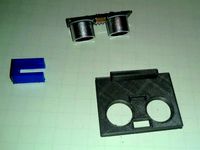 HC-SR04 bracket by raygeeknyc