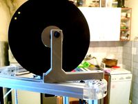 Top Filament holder for Kossel 800 Delta by Paxy