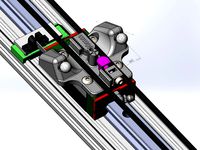 Delta Magnetic carriage for Hiwin rails (source available) by paboman