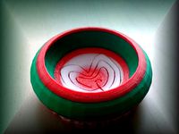 Multicolour tray and vase by heartphone