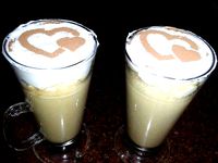 Coffee stencil Hearts by SpacePrint