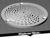 Hair trap drain for stall shower in 1960's home with "Funky" custom hole pattern by fyrftd
