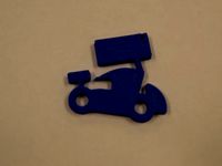Race Car key chain by walkerracing7