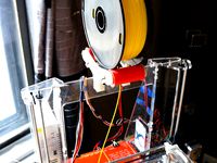 Filament Spoolmount Rollers For Folger Tech Prusa I3 by bezanis