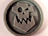 40mm X 4mm Token - Marker of Orc 40K Bits by HorizonCreation3D