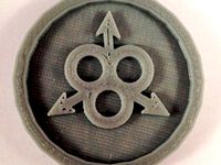 40mm X 4mm Token - Marker of Nurgle Chaos 40K Bits by HorizonCreation3D